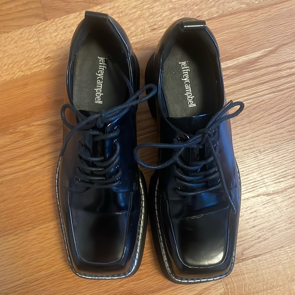 Jeffrey Campbell Lace Up Loafer Derby Flats